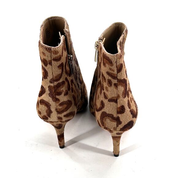 VINCE CAMUTO Ambind Boot 6.5 Calf Hair Tan NWOT Leopard Cheetah Heel Bootie - Picture 4 of 7